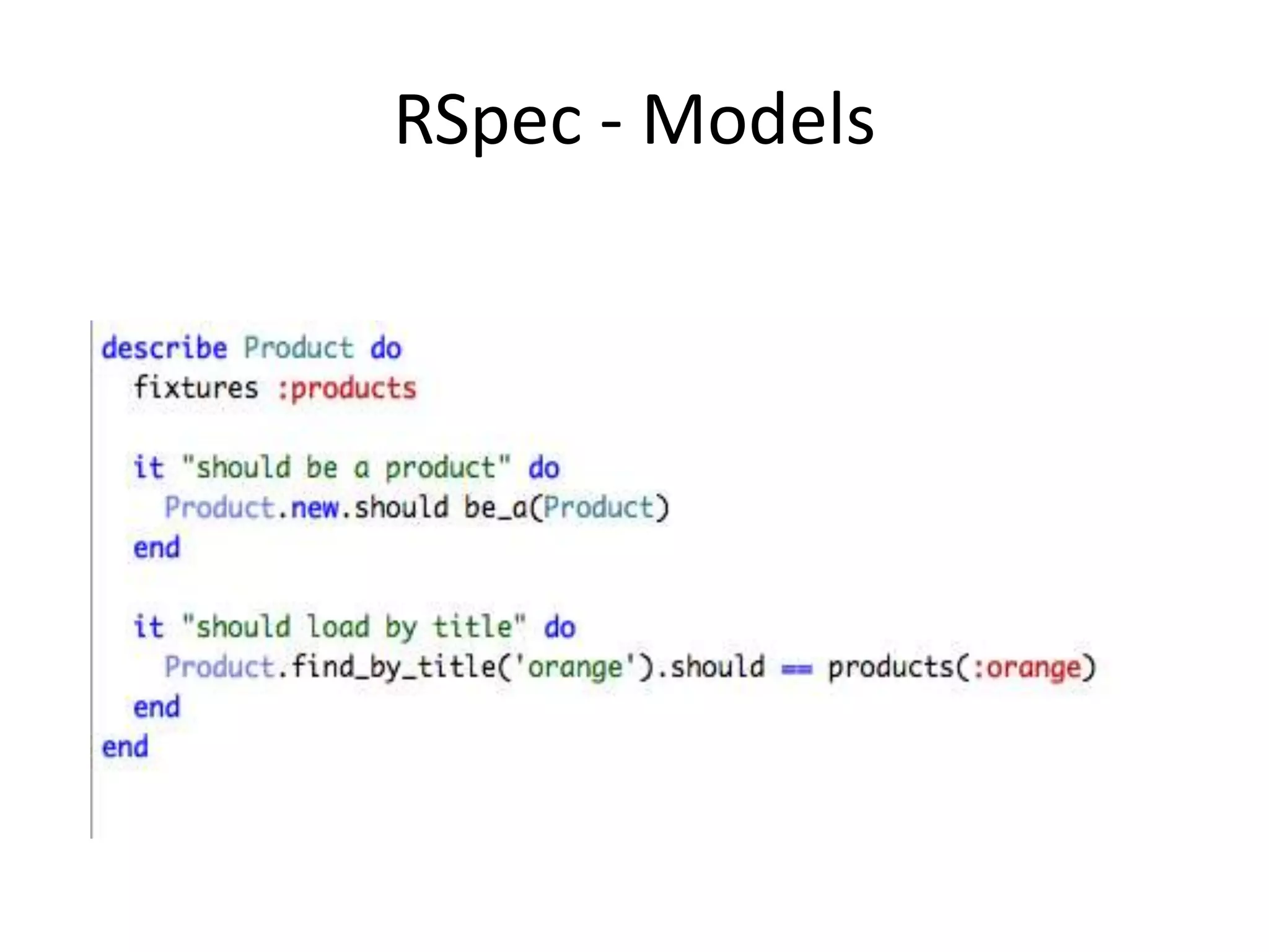 RSpec - Models