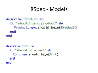 RSpec - Models