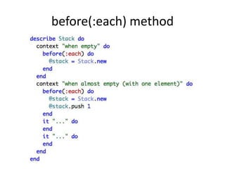 before(:each) method