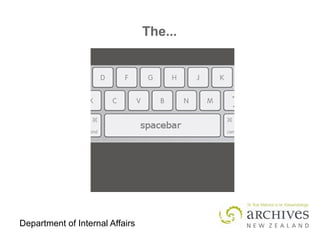 Department of Internal Affairs
The...
 