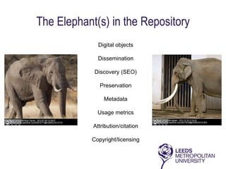 OER for repository managers Slide 2