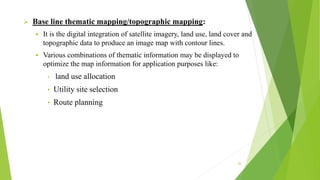 Topographic Integration Application of remote sensing | PPTX