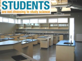 STUDENTS
are not choosing to study science
 