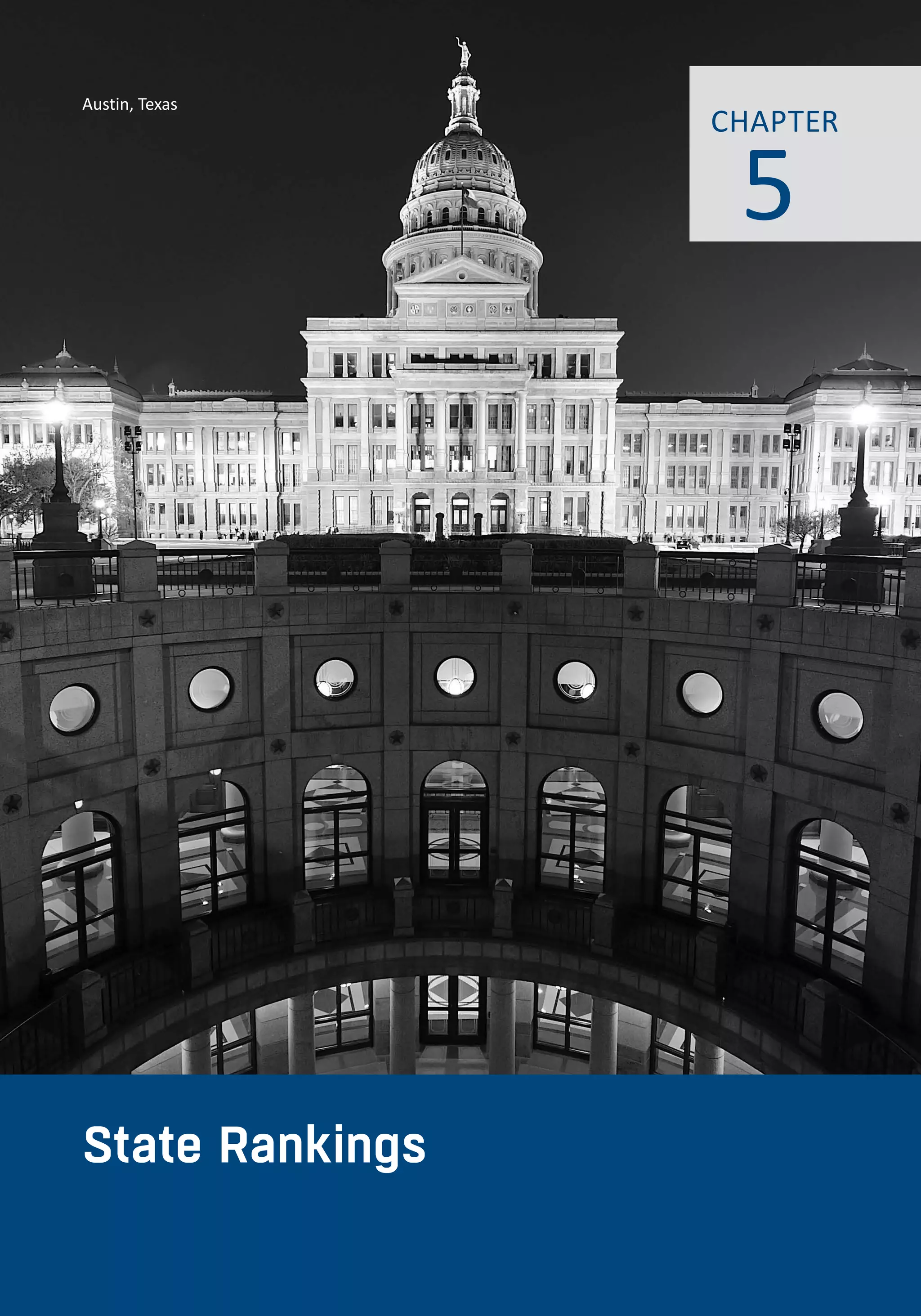 www.alec.org 83
CHAPTER TITLE: Subtitle
Austin, Texas
State Rankings
5
CHAPTER
 