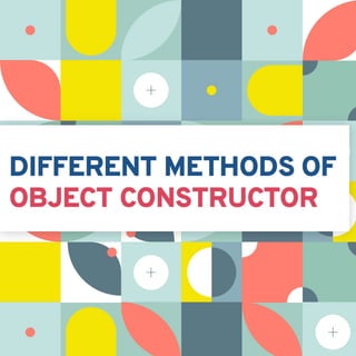 Methods of object constructor in JavaScript