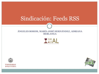 [object Object],Sindicación: Feeds RSS 