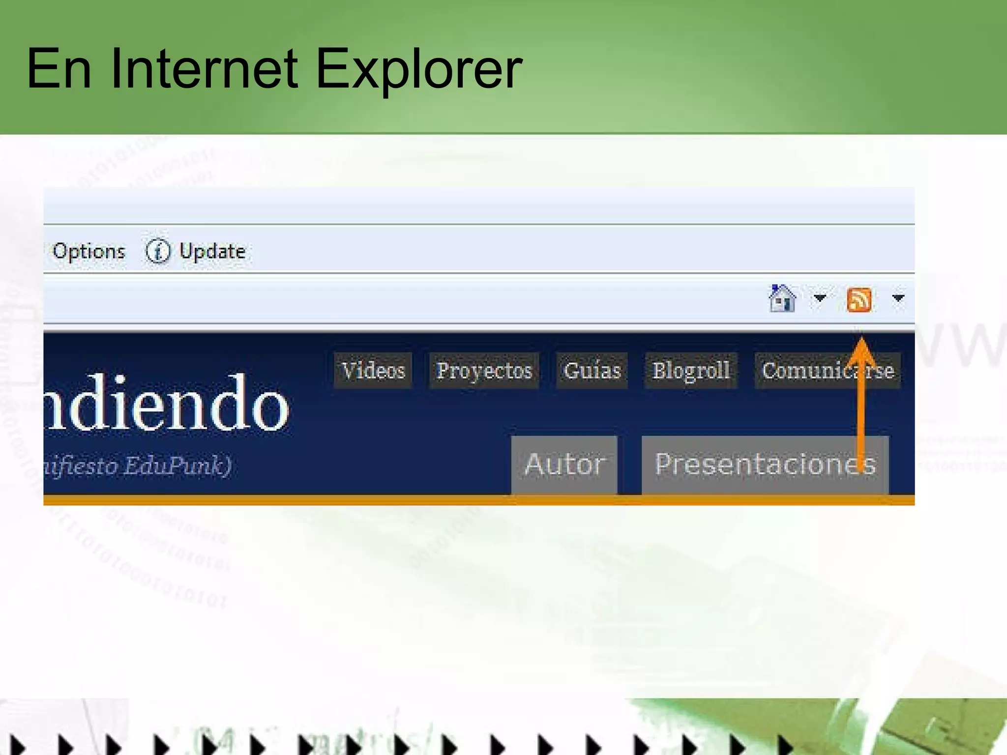 En Internet Explorer 