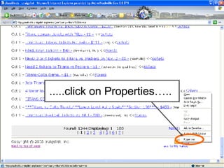 .....click on Properties….. 