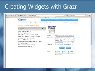 Creating Widgets with Grazr 