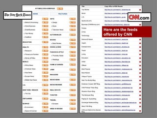 Here are the feeds offered by CNN 
