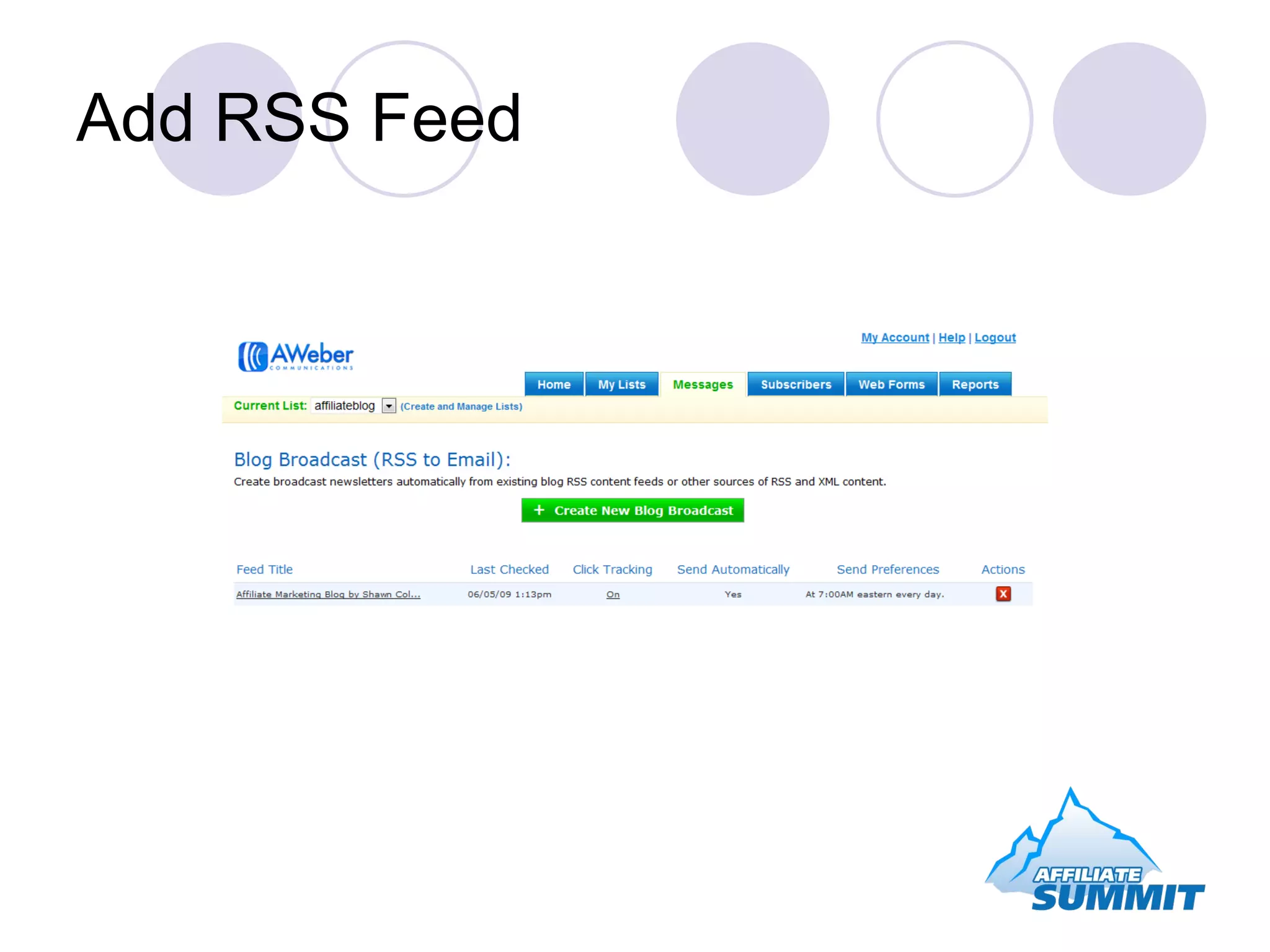 Add RSS Feed