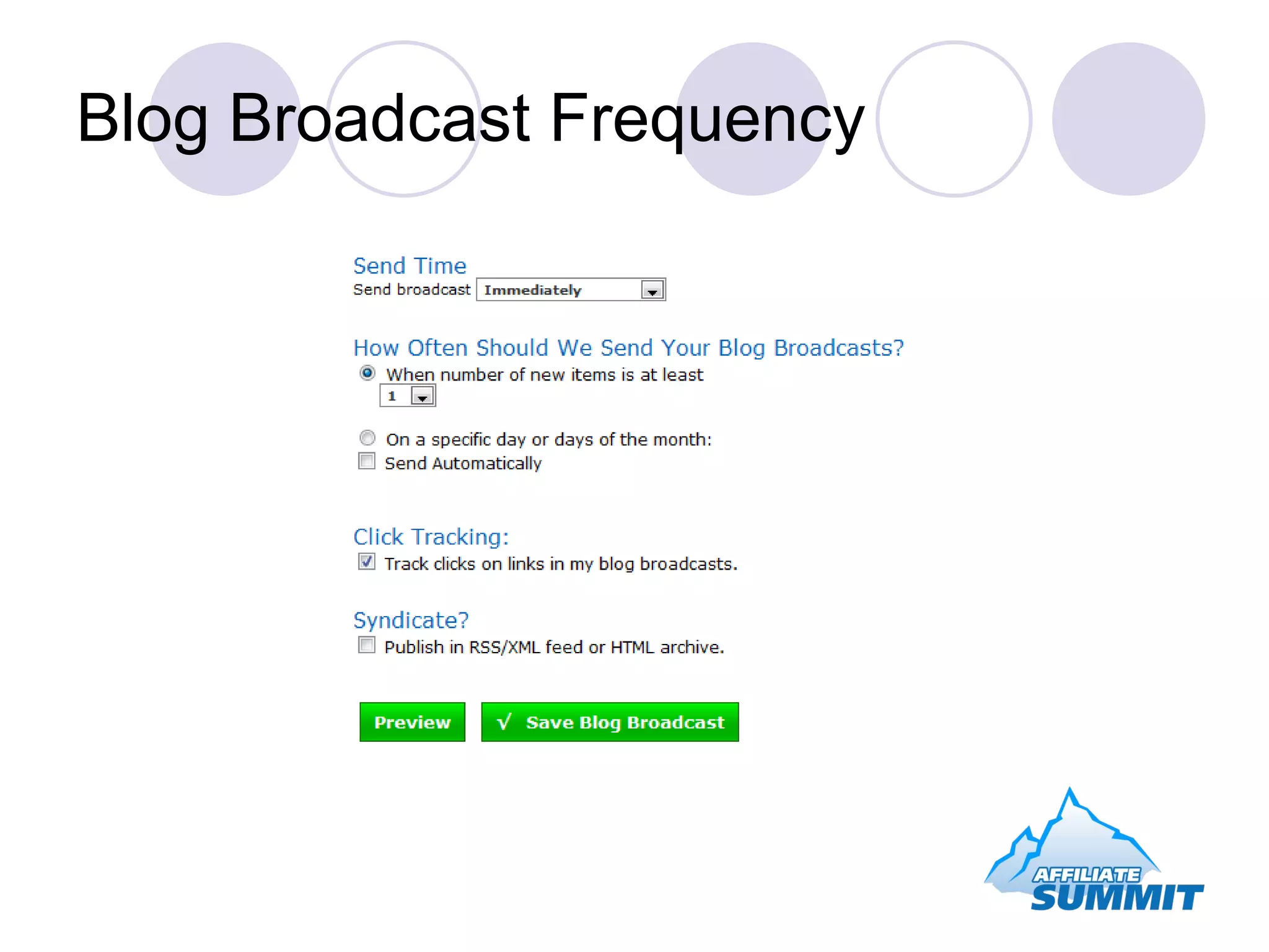 Blog Broadcast Frequency