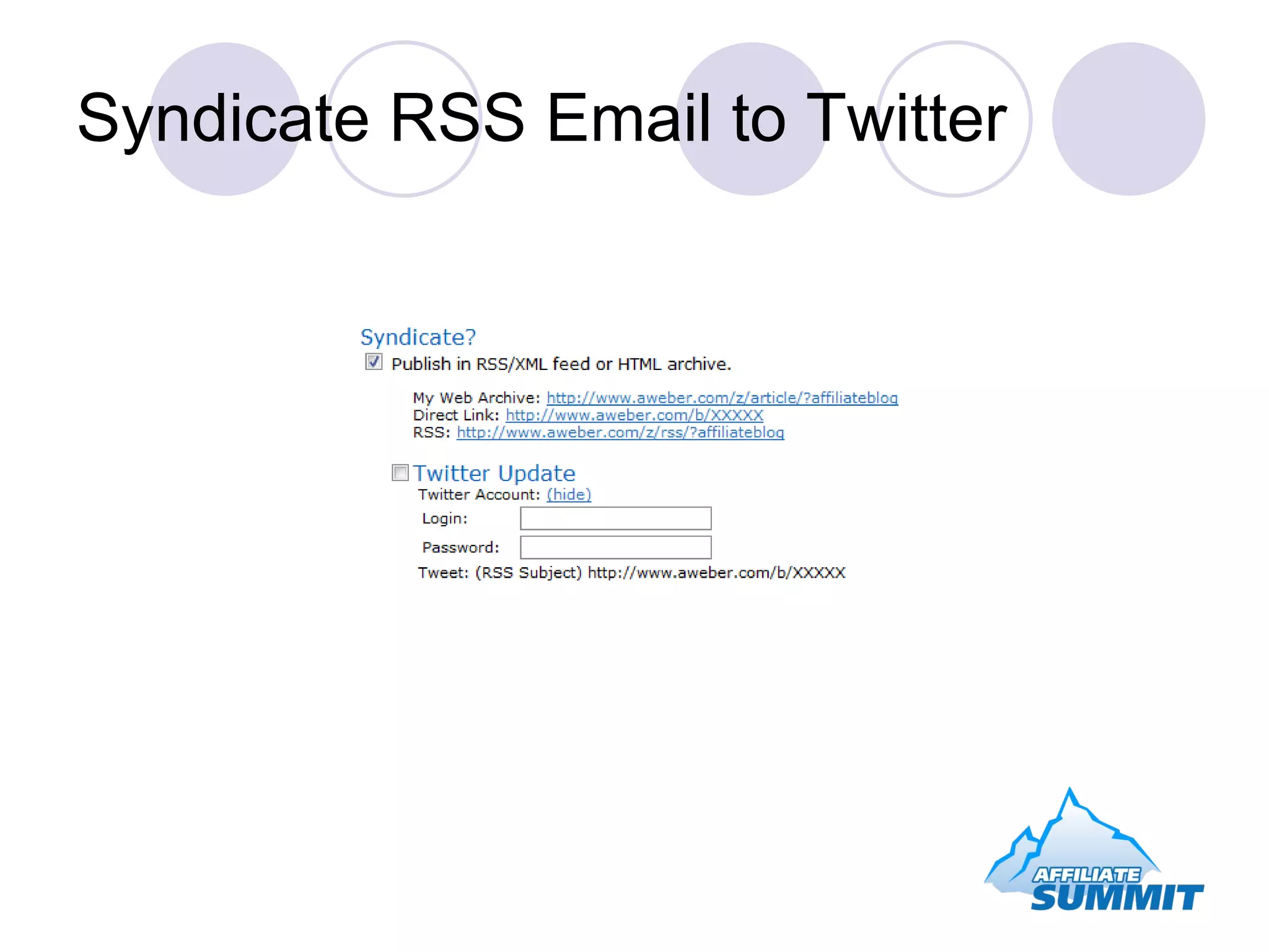 Syndicate RSS Email to Twitter