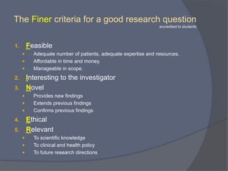 What is the problem, intervention, comparator,
                and outcome?

   Population
      In patients with recurrent skin infection

   Indicator (intervention, test, etc)
      Do prophylactic antibiotics

   Comparator
      Compared with no treatment

   Outcome
      Reduce recurrence rates
 
