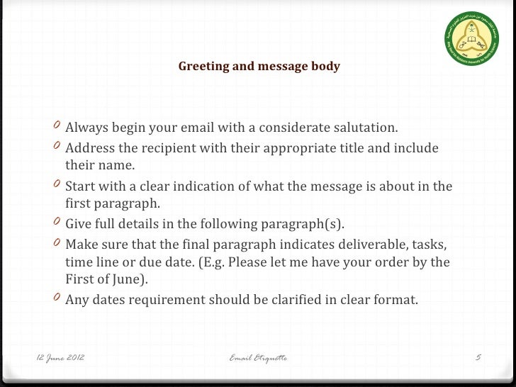 Email dating etiquette