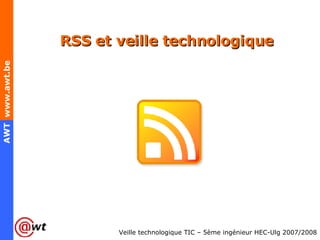 RSS et veille technologique 