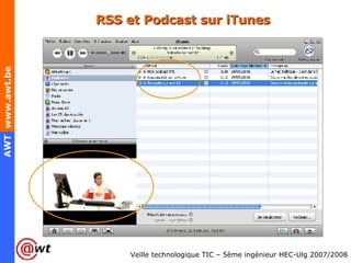 RSS et Podcast sur iTunes 
