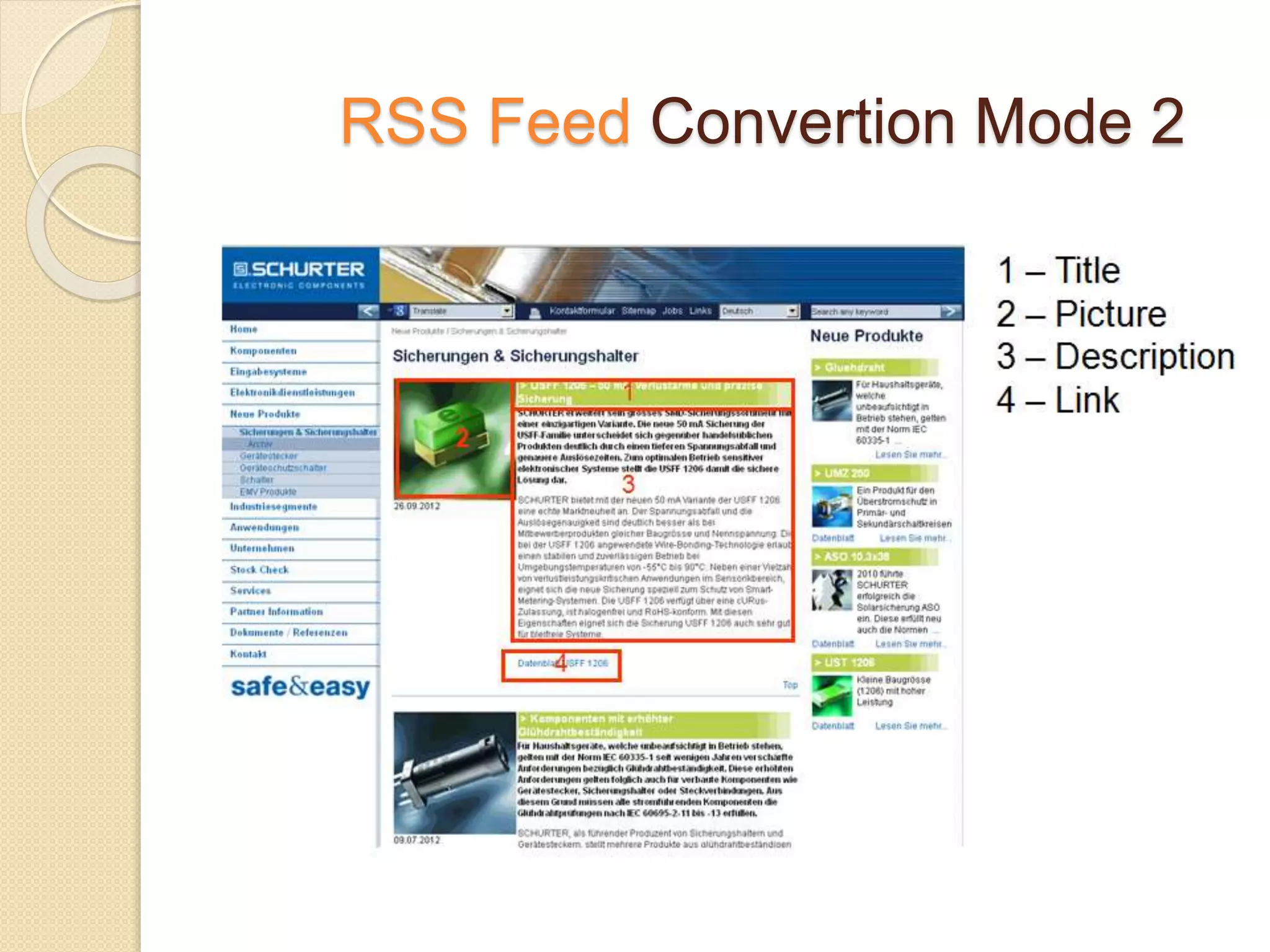 RSS Feed Convertion Mode 2
 