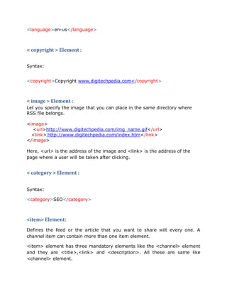 Rss File Example Rss feed complete guide | PDF