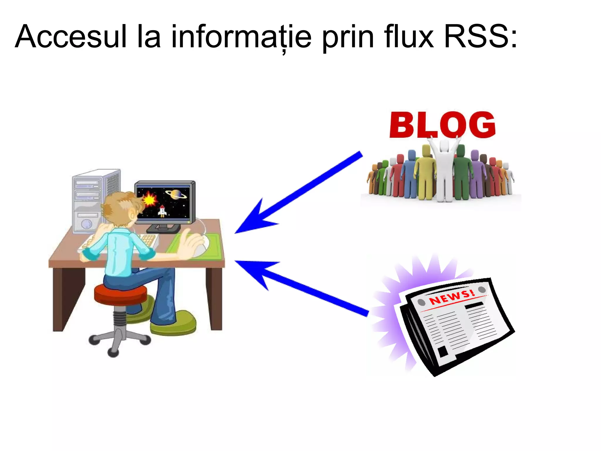 Accesul la informaţie prin flux RSS: 
