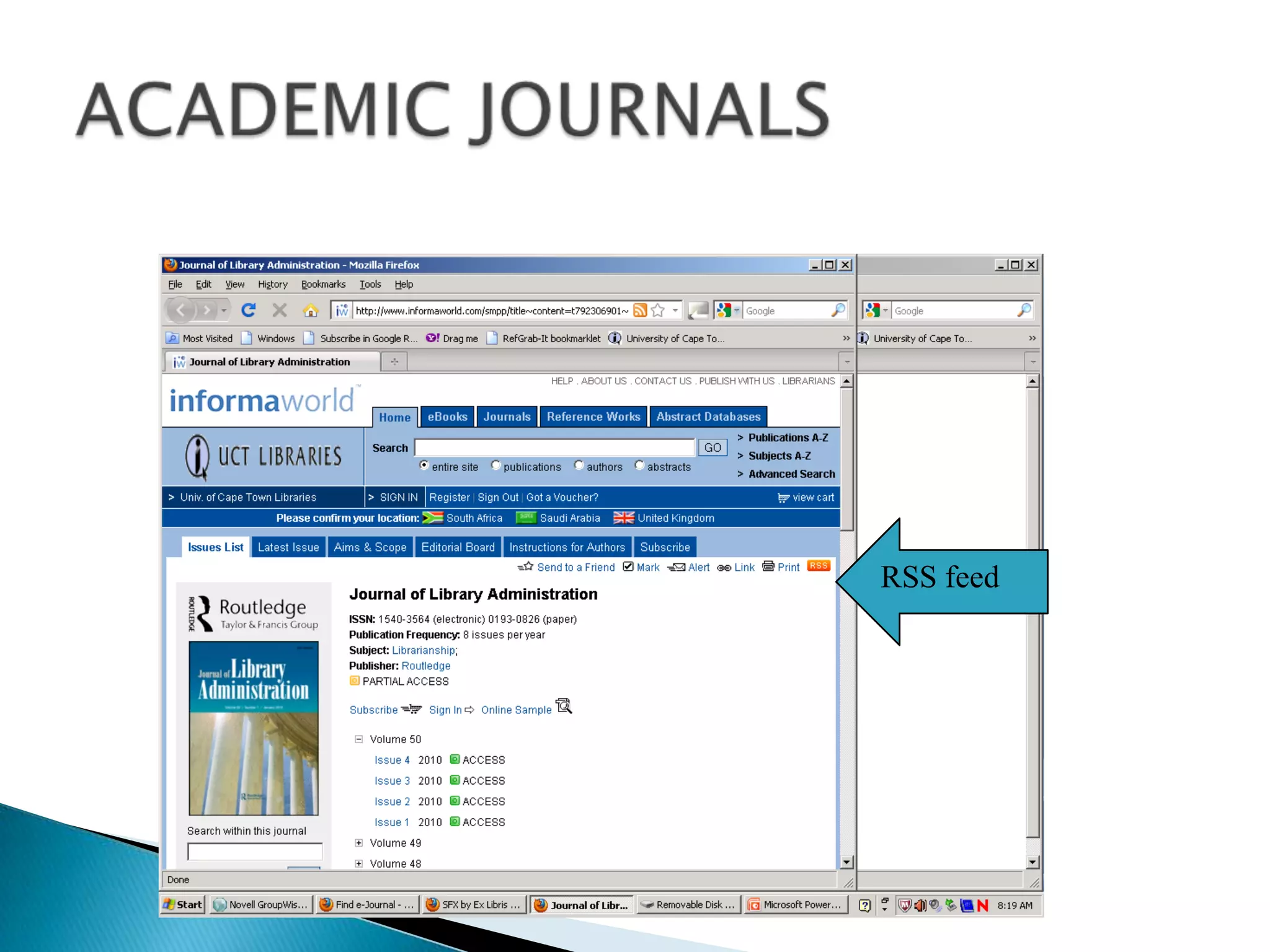 ACADEMIC JOURNALSRSS feed