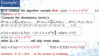 Reed Solomon encoder and decoder \ ريد سلمون | PPTX