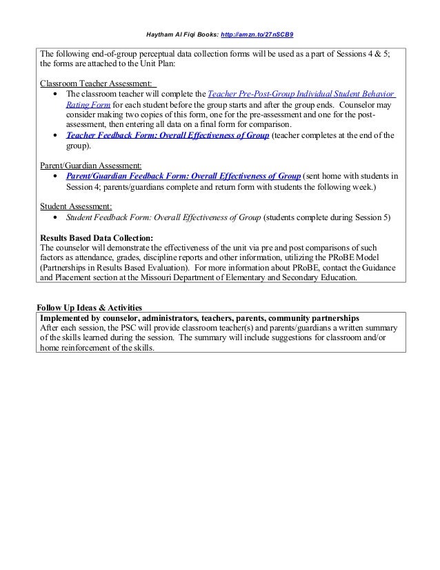 small group counseling title theme self awareness group counseling evaluation form