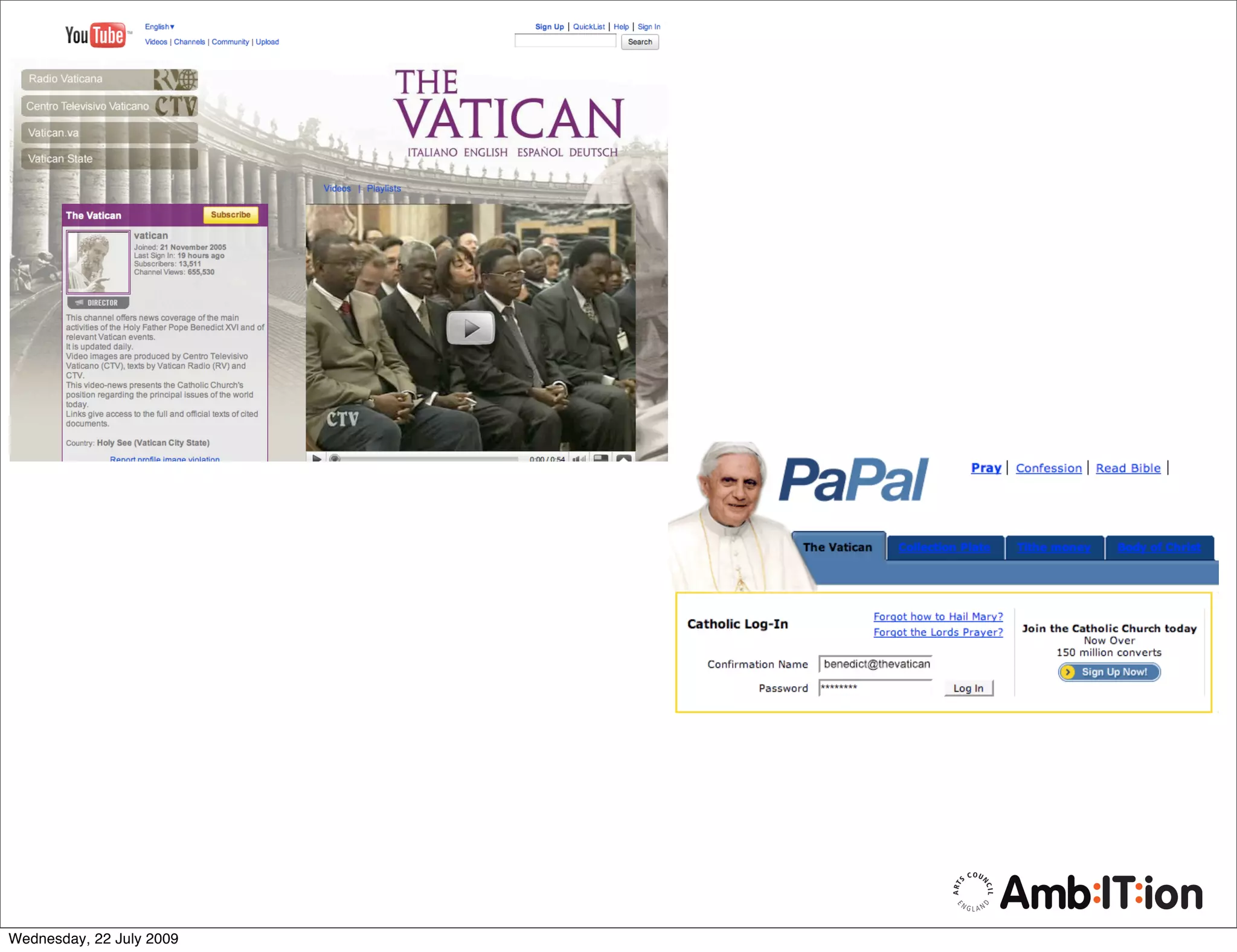 Wednesday, 22 July 2009
 