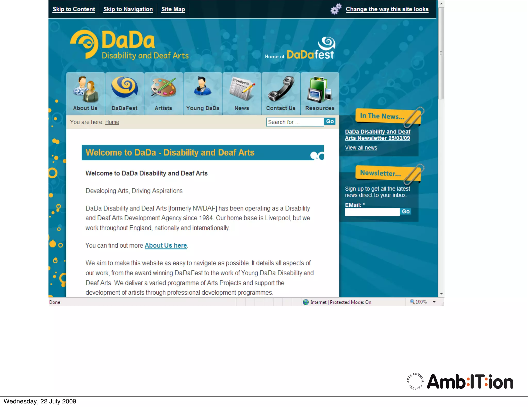 Wednesday, 22 July 2009
 