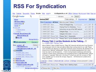 RSS For Syndication  