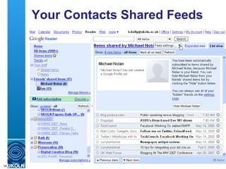 Your Contacts Shared Feeds 