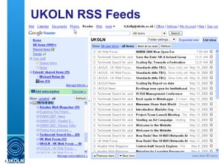 UKOLN RSS Feeds 