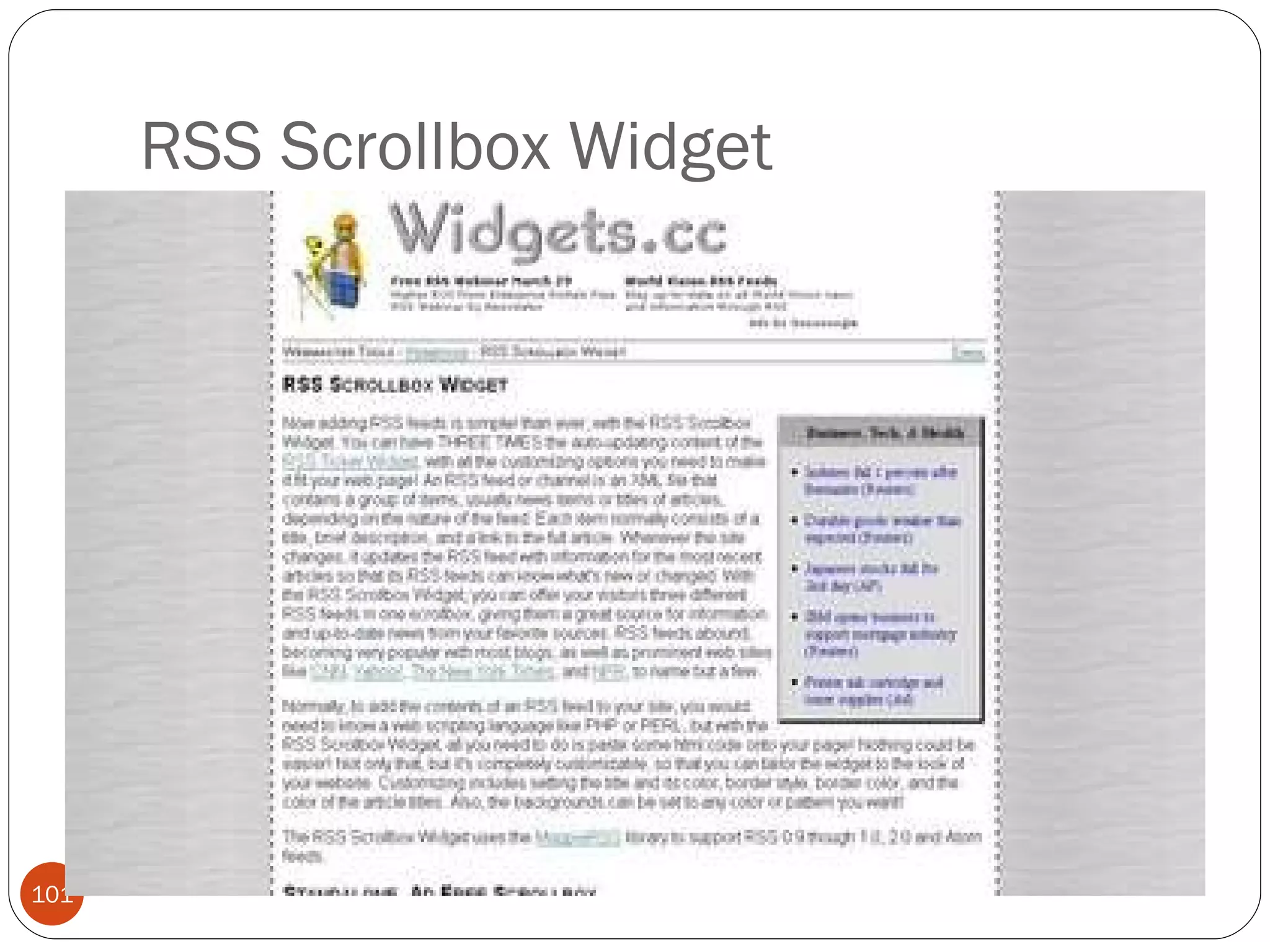 RSS Scrollbox Widget 