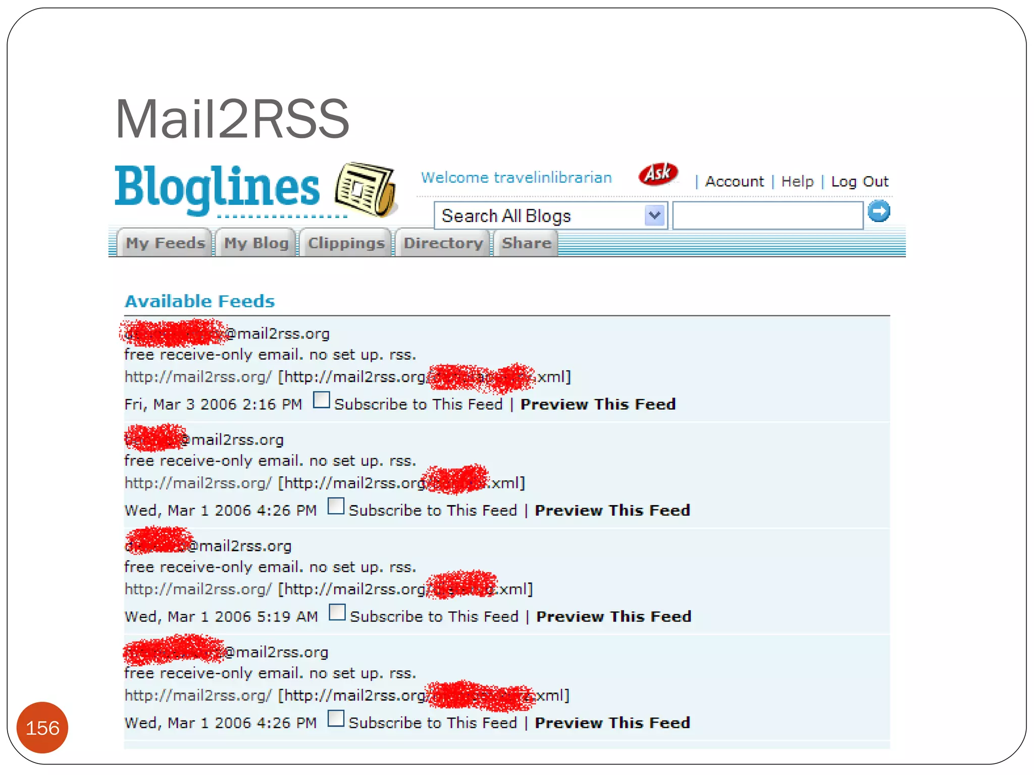 Mail2RSS 