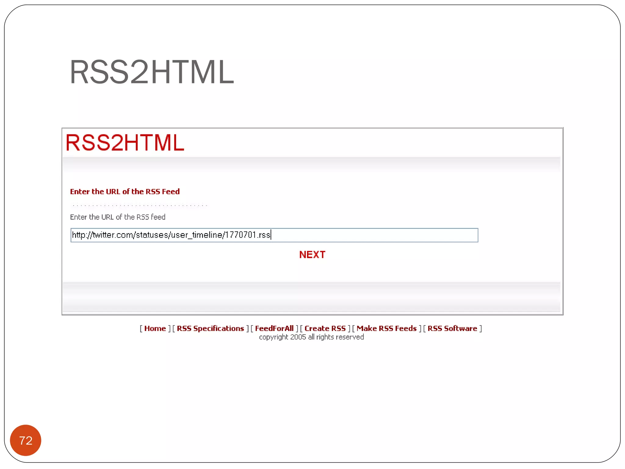 RSS2HTML 