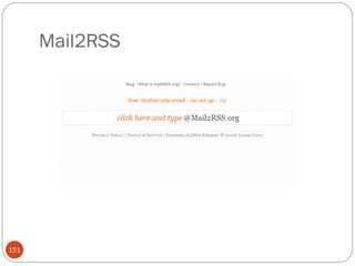 Mail2RSS 