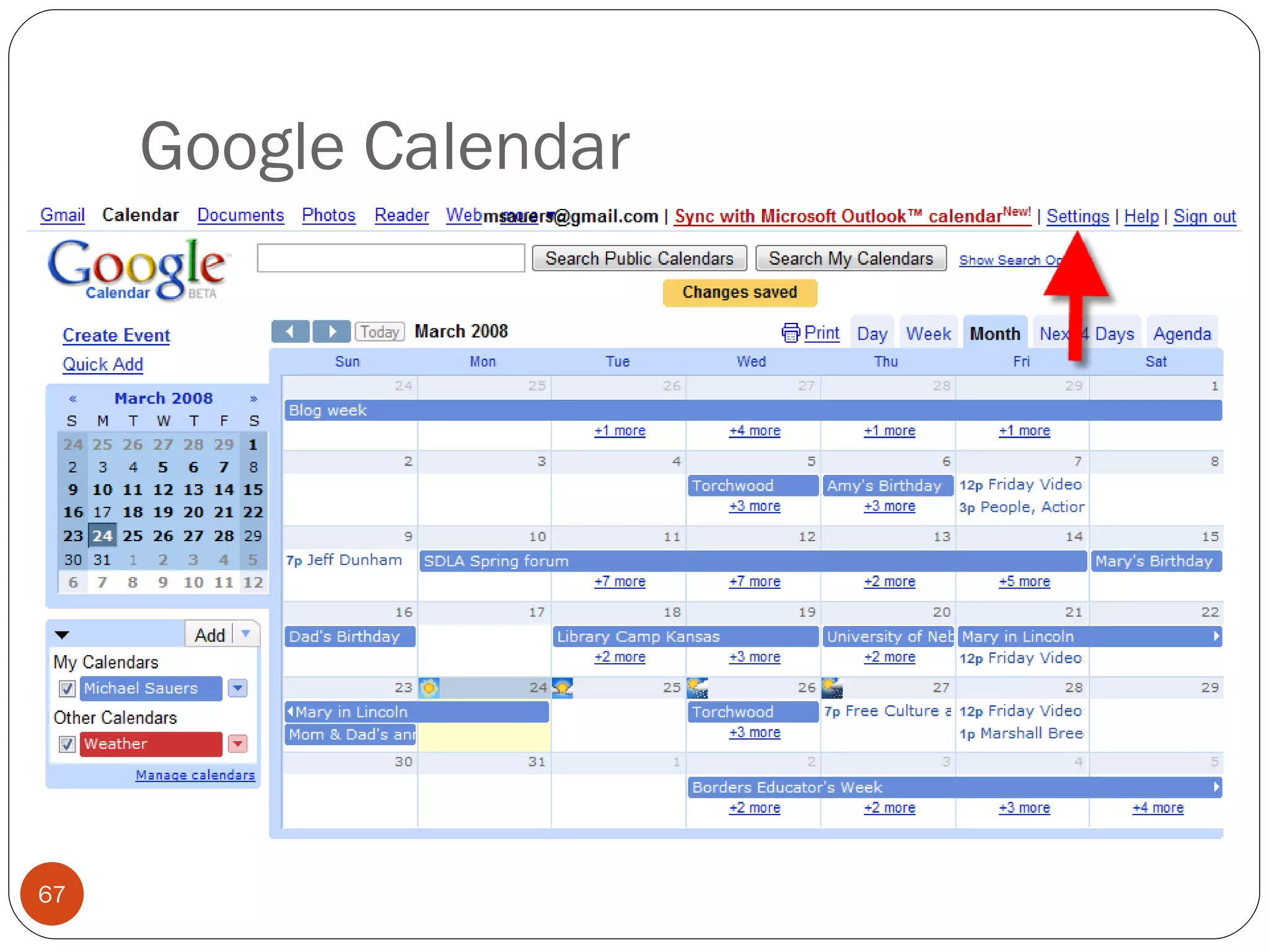 Google Calendar 