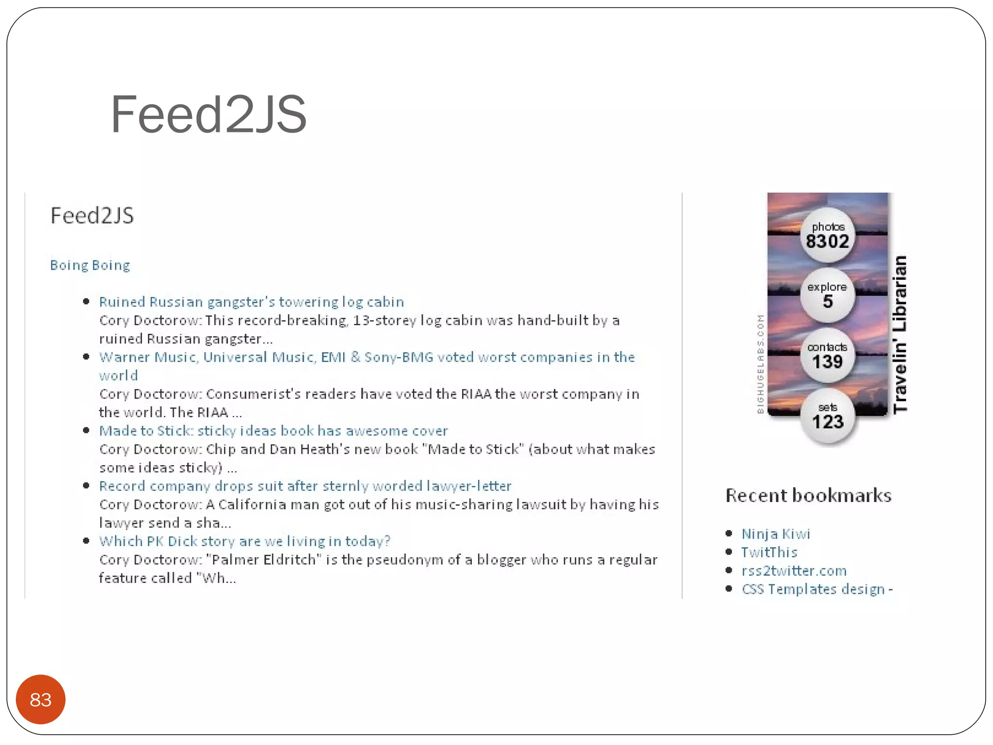 Feed2JS 