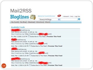 Mail2RSS 