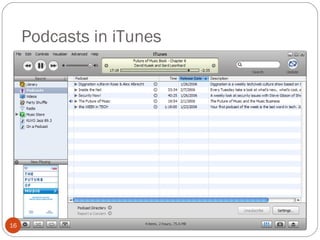 Podcasts in iTunes 