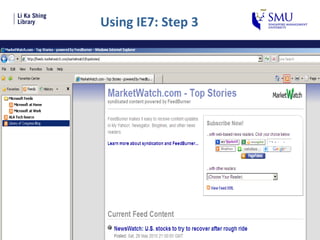 Using IE7: Step 3 