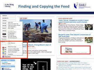 Finding and Copying the Feed 