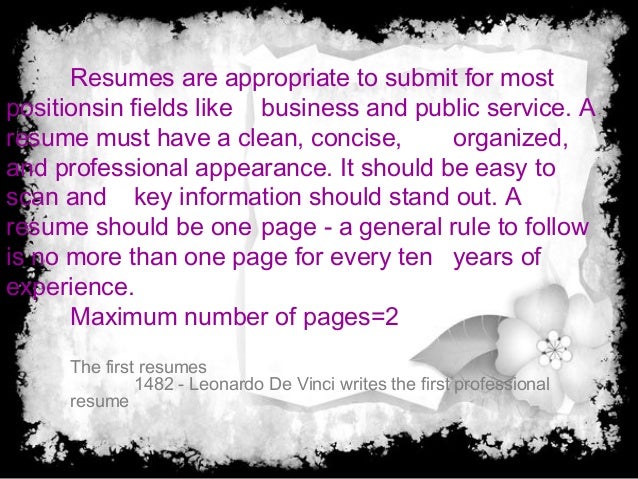 what is resume purpose and objective of resume and type of resume