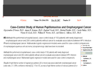 Longitudinal - observationalLongitudinal - observational
Case-control studyCase-control study
 