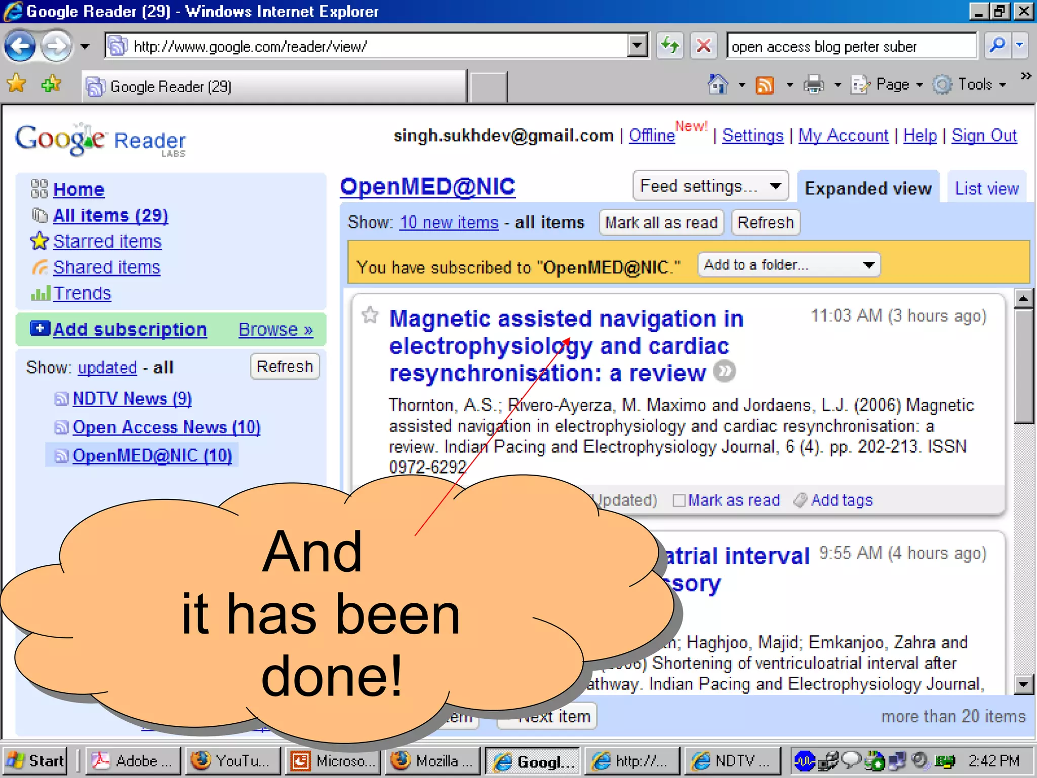 And it has been done! 