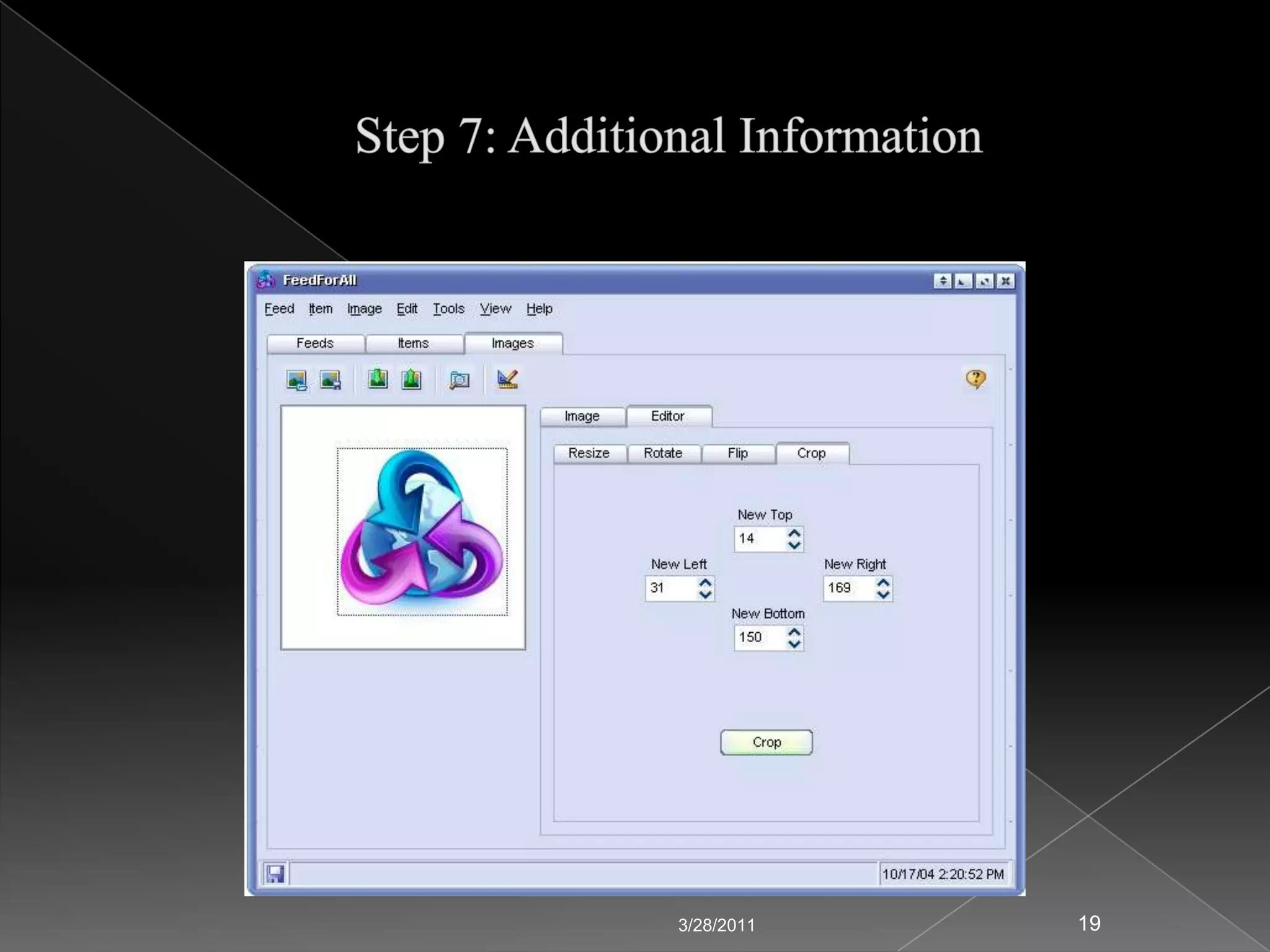 Include information in the HTML of the webpage so RSS Readers auto-detect the feed. 3/24/201112