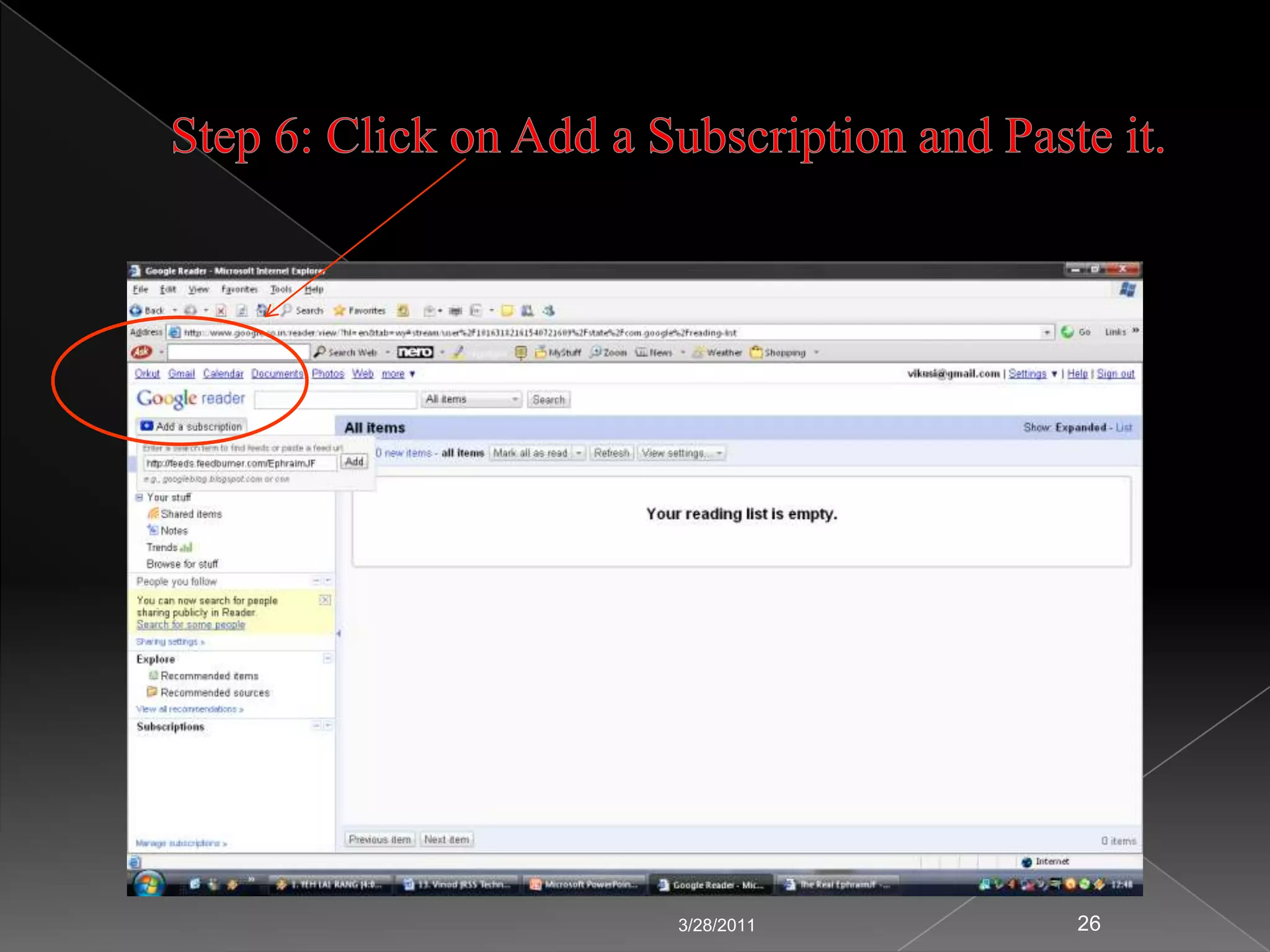 Step 7: Additional Information3/24/201119