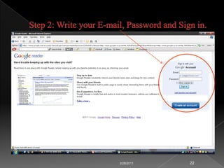 Step 3: Enter the Link of Your RSS Feed.3/24/201115