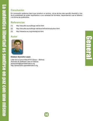 ReStructuredText: Realizando documentos de forma rápida y sencilla