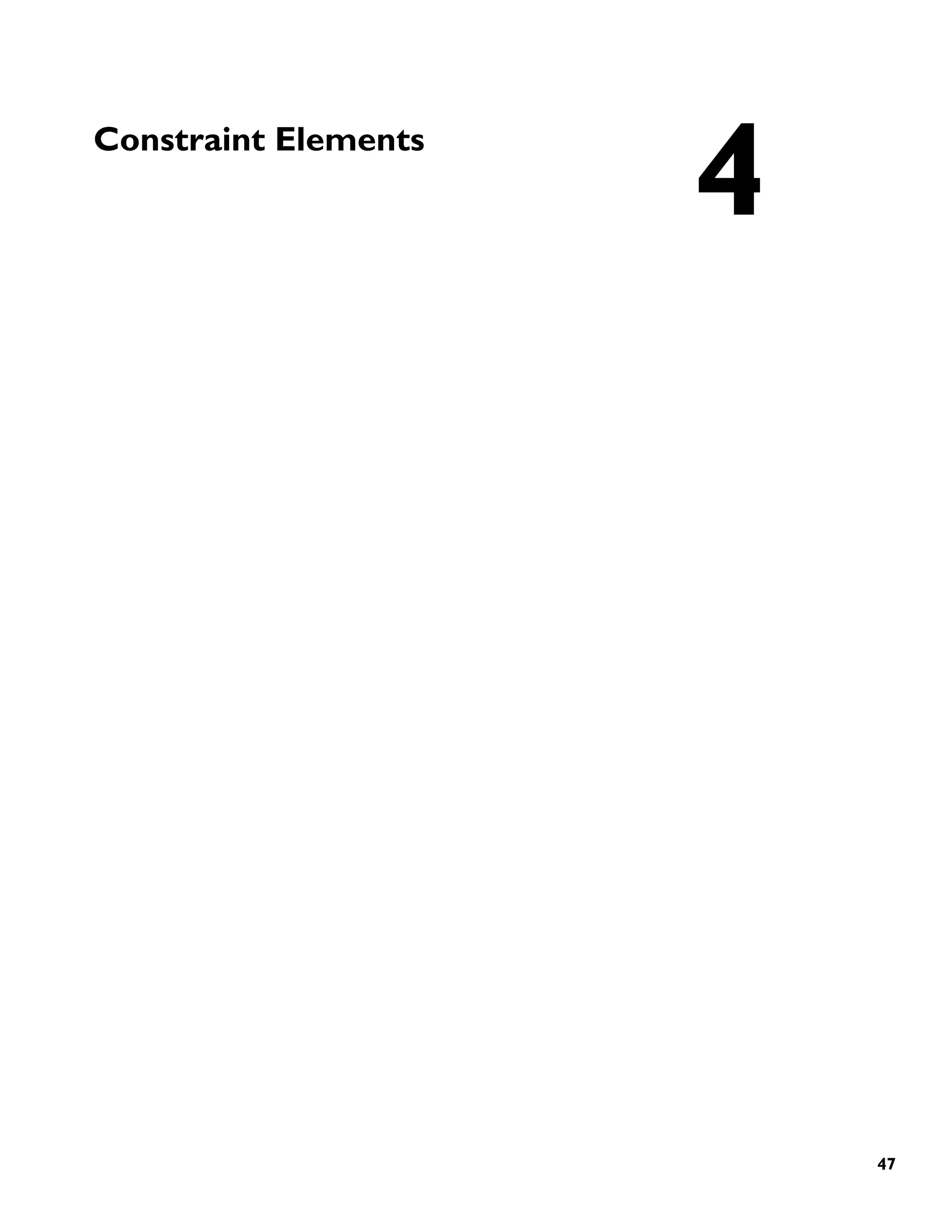 Constraint Elements
4
47
 